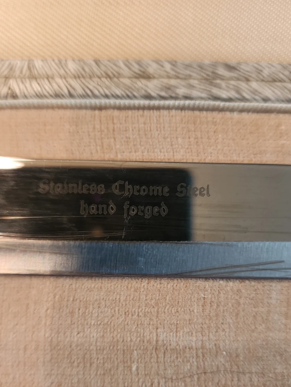 Griffon Stainless Steel Carving Set with Silver Overlay French Ivory Handles
